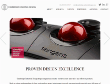 Tablet Screenshot of cambridge-industrialdesign.com